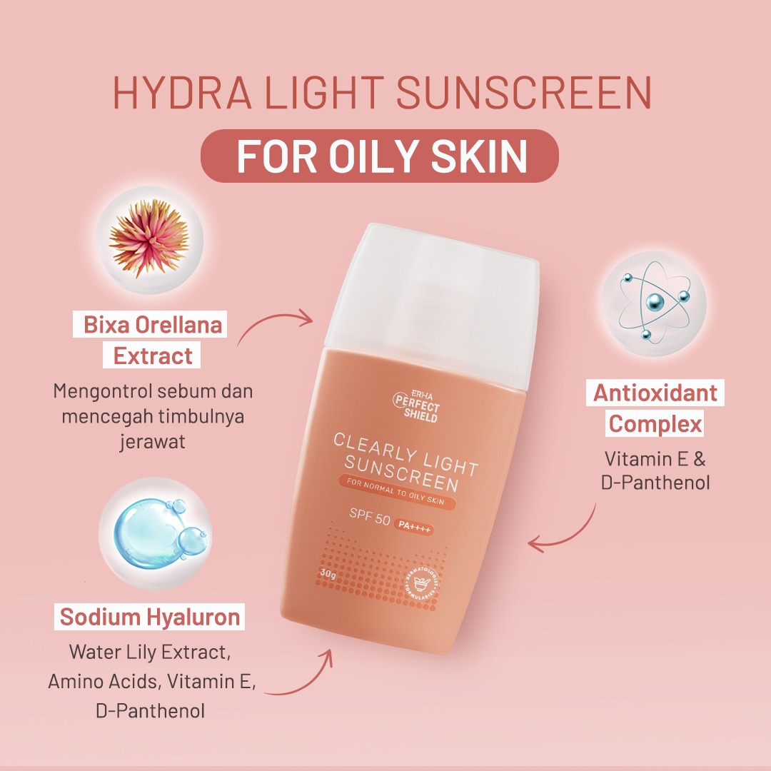 ERHA Perfect Shield Clearly Light Sunscreen SPF 50PA++++